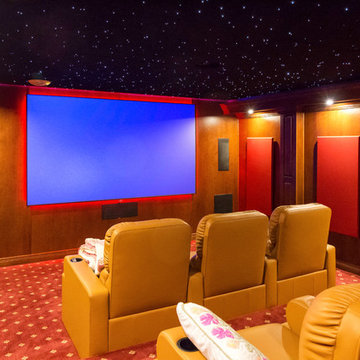 A Theater for showtime by Tim Jackson N Lakeland Lowes, cabinetry by Schuler