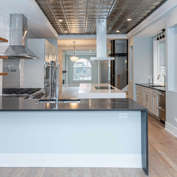 Chicago Luxury Open Kitchen Remodel with Custom Cooking Station