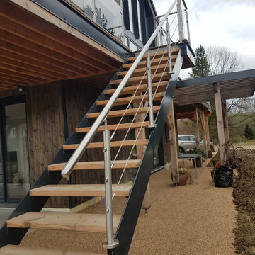 Maison ossature bois isolée en paille