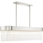 Livex Lighting - Livex Lighting 49830-91 Norwich - Six Light Chandelier - No. of Rods: 6  Canopy IncludedNorwich Six Light Ch Brushed Nickel BrushUL: Suitable for damp locations Energy Star Qualified: n/a ADA Certified: n/a  *Number of Lights: Lamp: 6-*Wattage:60w Medium Base bulb(s) *Bulb Included:No *Bulb Type:Medium Base *Finish Type:Brushed Nickel