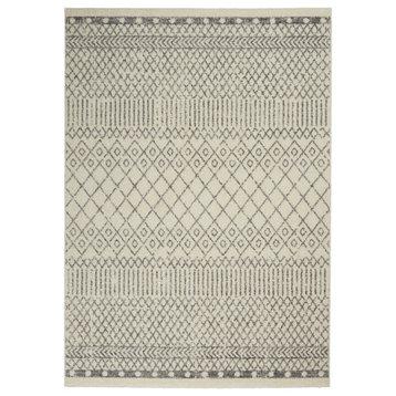 Nourison Passion 5'3" x 7'3" Ivory/Grey Bohemian Indoor Area Rug