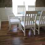 Golden teak flooring