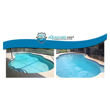 Pools, before and after Aquaguard 5000