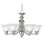 Maxim Lighting - Maxim Lighting 2699MRSN Malaga-5 Light Chandelier 25 Inche - Maxim Lighting's commitment to both the residentiaMalaga-5 Light Chand Satin Nickel Marble  *UL Approved: YES Energy Star Qualified: n/a ADA Certified: n/a  *Number of Lights: 5-*Wattage:60w E26 Medium Base bulb(s) *Bulb Included:No *Bulb Type:E26 Medium Base *Finish Type:Satin Nickel