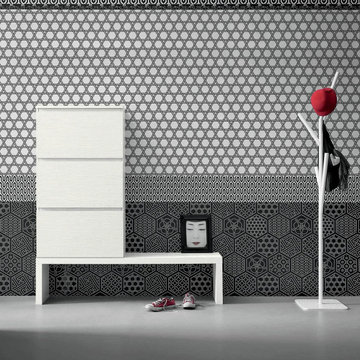 Minima suspended 3 door shoe storage & bench by Birex