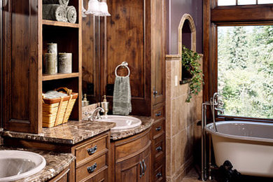Example of a mountain style bathroom design in Other