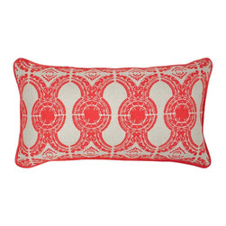 Portico Red Pillow - Decorative Pillows