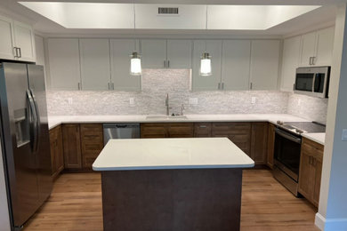 Transitional kitchen photo in Seattle