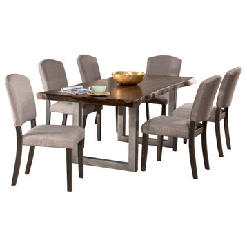 Hillsdale Emerson 7-Piece Rectangle Dining Set With Upholstered Dining Chairs