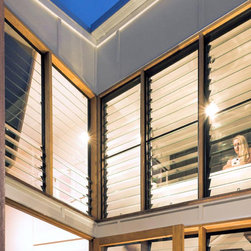 Multiple Breezway Louvres provide cross flow ventilation in the Yeronga project - Windows