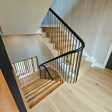 Project #115 | Staircase with Continuous Rail System Without Newels
