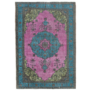Rug N Carpet - Hand-knotted Turkish 7' 5" x 10' 6" Over-dyed Area Rug