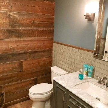 Novi Michigan Rustic Finished Basement