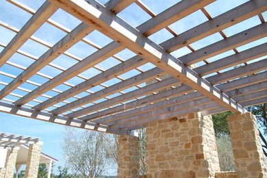 Mountain style patio photo in Houston