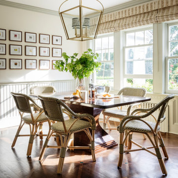 Elegant Kitchen With a Bold Hutch