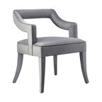 Tiffany Grey Velvet Chair - Grey