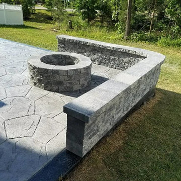 M-Stamped Concrete Patio & Stairs