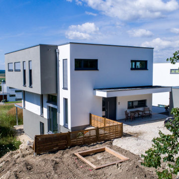 Modernes Holzhaus in Bauhaus Stil