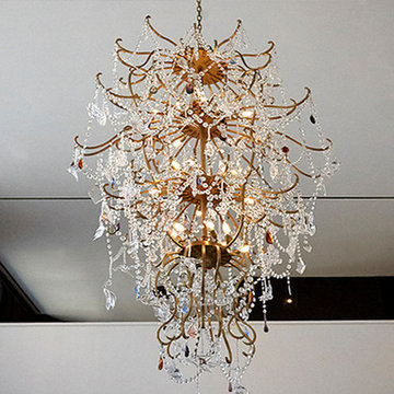 custom glass chandelier