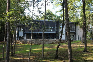 Inspiration for a contemporary home design remodel in Boston