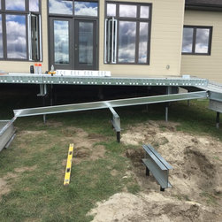 Paverdeck with wheel chair ramp - Landscaping Stones And Pavers