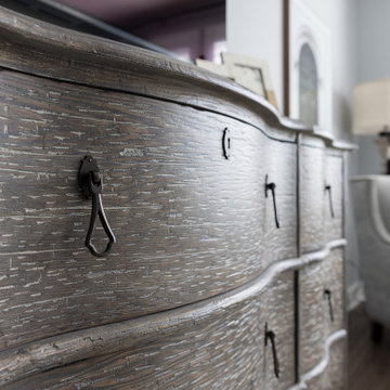 Charcoal Board and Batten with Chaise Master Bedroom