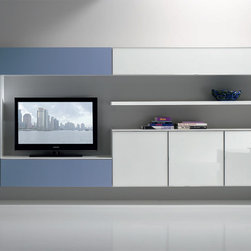 Spar Exential Wall Unit SP-Composition Y32 - $5,375.00 - Entertainment Centers And Tv Stands