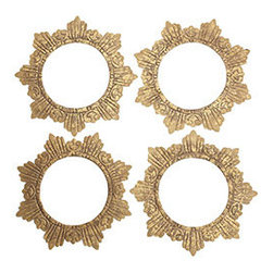 Gilt Tin Plate Rings - Florence - Set of 4 - Dinner Plates