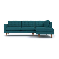 Next Day Delivery Sectional Sofas Houzz Apt2b Logan 2 Piece Sectional Sofa Chicago Blue Chaise On Left
