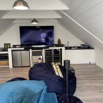 Finishing a stud-bare Attic Space to create a great family recreation room