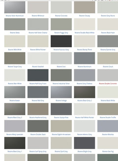 Basic Window Frame Colour List window frame colours and render colours | Houzz AU
