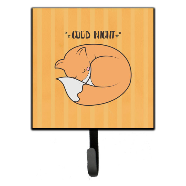 Nursery Good Night Fox Leash/Key Holder Hooks, Multicolor