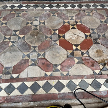 Original Victorian Tiled Porch Deep Cleaned in Clifton Bristol