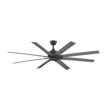 Levon 72" Ceiling Fan Matte Greige With Weathered Wood Blades