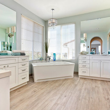 Carlsbad White Shaker Contemporary Bath
