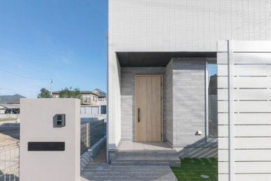 Design ideas for a scandinavian exterior in Fukuoka.