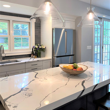 Bright White Transitional Kitchen