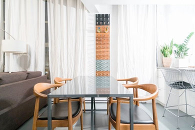 Transitional dining room photo in Vancouver