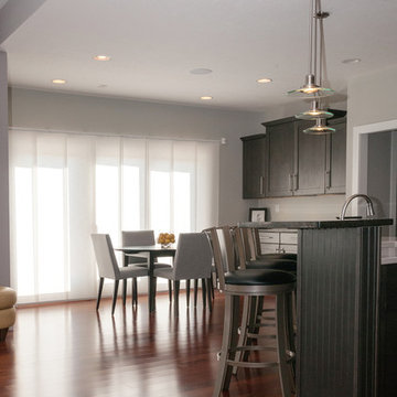 The Greens - window treatments, panel track system