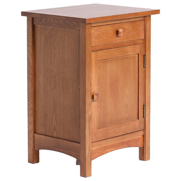 Mission Nightstand End Table Solid Oak, Michaels Cherry