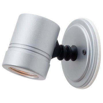 Access Lighting Myra Outdoor Adjustable Spotlight 23025MG-SILV/CLR, Silver