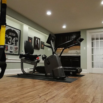 Lower Level Remodel with Wine Cellar in Wauwatosa