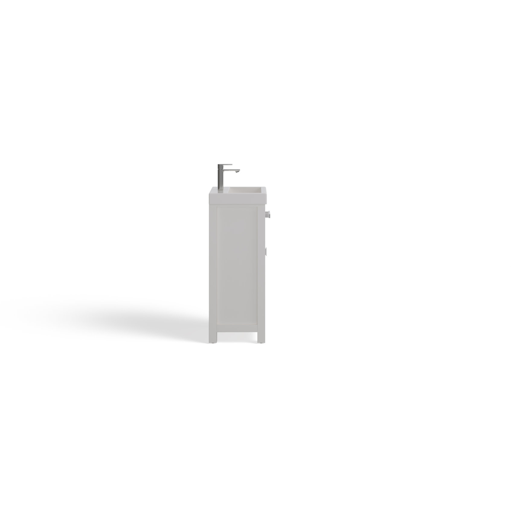 Mia Bathroom Vanity, White, 18", Single Sink