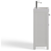 Mia Bathroom Vanity, White, 18", Single Sink