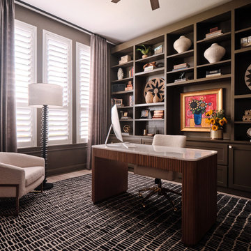 Warm textures and colors in a contemporary home