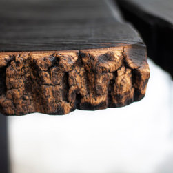 Burned wood coffee table - Coffee Tables