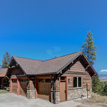 Missoula Valley, Montana Log Siding Residence