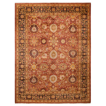 Eclectic, One-of-a-Kind Hand-Knotted Area Rug Pink, 9' 2" x 12' 1"