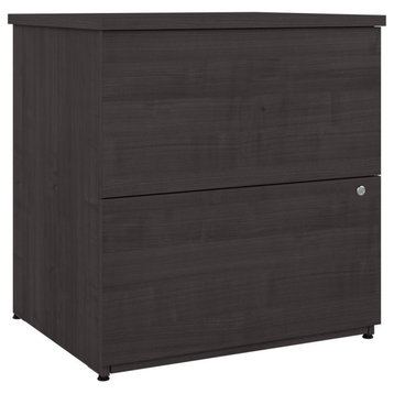 BESTAR Universel 28W Standard 2 Drawer Lateral File Cabinet in charcoal maple