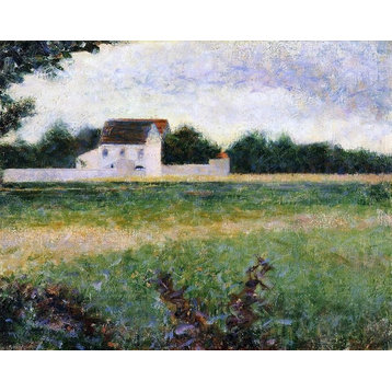 Georges Seurat Landscape of the Ile de France, 20"x25" Wall Decal